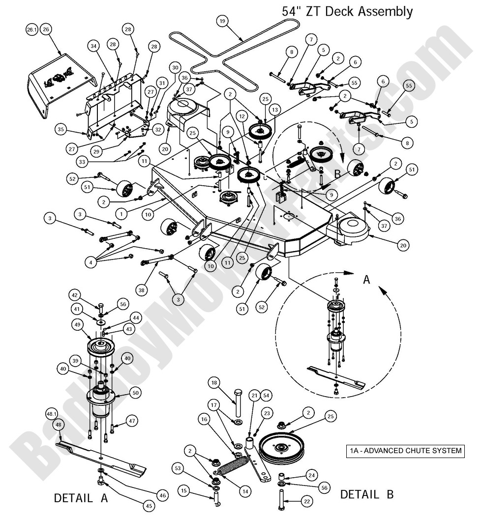 2016 ZT Elite - 54" Deck Assembly